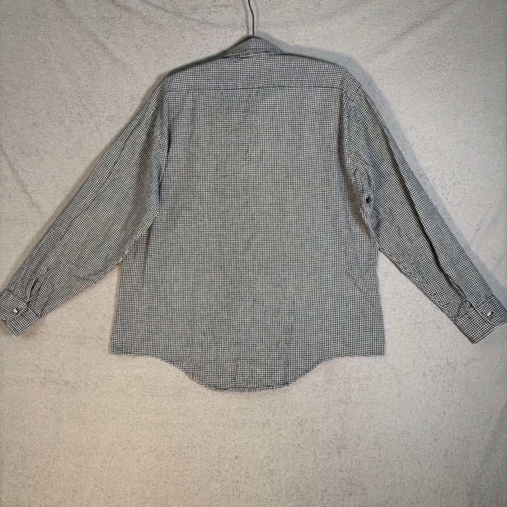 Lord and Taylor Flannel Shirt Mens XL Gingham Check‎ Button Down 100% Cotton - Picture 2 of 10